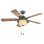 Deckenventilator mit Licht FM Calefacción VT-130 Vintage 55W 132cm 3 Stufen Edelstahl Braun