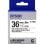 Fitas para impressoras de etiquetas Epson LK-7WBN 36mm 9m preto sobre branco