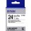 Cintas pour imprimante d'étiquettes Epson LK-6WBN 24mm 9m Noir sur blanc