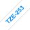 Nastro per stampanti di etichette Brother TZE-253 Blu su bianco 24 mm