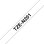 Cinta para Rotuladora Brother TZE-N201 Blanco/Negro 3,5 mm x 8 m
