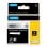 Cinta para impresora de etiquetas Dymo Rhino 9 mm x 5,5 m Poliéster Permanente Negro sobre Metálico
