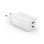 Cargador Hama 65W 2 Puertos USB-C Power Delivery Quick Charge Blanco