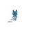 Peluche ABYSTYLE FAIRY TAIL Happy 25 cm Blu