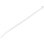 Bridas de cable StarTech 25 cm blancas paquete de 100 Nylon 66
