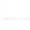 Bridas de cable StarTech 25 cm blancas paquete de 100 Nylon 66