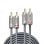 Cabo de Áudio Lindy 2 m RCA Macho para RCA Macho Antracite