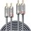 Cabo de Áudio Lindy 2 m RCA Macho para RCA Macho Antracite