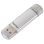 Chiavetta USB HAMA C-Laeta 32 GB USB-C e USB-A 3.2 Gen 1 Argento