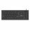 Teclado Ewent EW3287 membrana completo USB com leitor de cartão inteligente preto