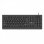 Teclado Ewent EW3287 membrana completo USB com leitor de cartão inteligente preto