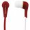 Auriculares Esperanza EH146R con cable Mini Jack 3,5 mm para música, rojos