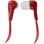 Auriculares Esperanza EH146R con cable Mini Jack 3,5 mm para música, rojos