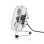 Mini Ventilador USB de Sobremesa Nedis FNDK1WT10 3W 1 Velocidad Inclinación Ajustable Compacto