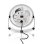Mini Ventilador USB de Sobremesa Nedis FNDK1WT10 3W 1 Velocidad Inclinación Ajustable Compacto