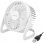 Ventilador de Sobremesa LogiLink UA0402 USB Silencioso Inclinación Ajustable Compacto