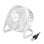Ventilador de Sobremesa LogiLink UA0402 USB Silencioso Inclinación Ajustable Compacto