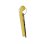 Portachiavi Durable Key Clip Giallo 25 mm x 68 mm 6 pezzi