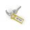 Portachiavi Durable Key Clip Giallo 25 mm x 68 mm 6 pezzi