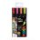 Marcatore Posca PC-5M Medio Punta Tonda Set 4 Colori Fluorescenti