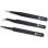 Pinças de precisão iFixit Pro 3 unidades aço preto 127 mm