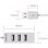 Hub Unitek 4 puertos USB 2.0 480 Mbit/s modelo Y-2146 blanco compacto