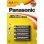 Alkaline-AAA-Batterie Panasonic LR03APB 1,5 V 4 Stück Blau Gold