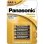 Alkaline-AAA-Batterie Panasonic LR03APB 1,5 V 4 Stück Blau Gold