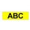 Fita para impressora de etiquetas Brother Gloss Laminated 9mm Preto sobre Amarelo