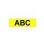 Fita para impressora de etiquetas Brother Gloss Laminated 9mm Preto sobre Amarelo