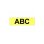 Fita para impressora de etiquetas Brother Gloss Laminated 24mm Black/Yellow TZ 8 m