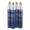 Kit de botellas de CO2 Grohe Blue, 4 piezas de 425 g, acero inoxidable azul