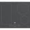 Placa de Inducción Beko HII64200FMTZG 60 cm 4 Zonas Integrado Gris