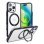 Funda para móvil Torras Ostand R Fusion Silikon Schwarz Rotation 360° für iPhone 16 Pro