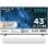 Nilait Luxe 43UD8004SWOS 43" QLED UHD 4K Smart TV WEBOS+Nilait Harmony Sound bar Barra de sonido 2.0 60W blanca