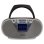 Radio CD Aiwa Bluetooth 5.0 USB FM Draagbaar 2,4" TFT Zilver 6W RMS