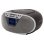 Radio CD Aiwa Bluetooth 5.0 USB FM Draagbaar 2,4" TFT Zilver 6W RMS