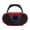 Boombox portátil Apple Radio DAB+/FM Bluetooth 5.0 USB 6W RMS Rojo