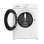 Lavadora Indesit Carga Frontal 8Kg 1400rpm A Blanca y Negra Motor Inverter
