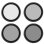 Set de 4 Filtros Telesin CPL ND8 ND16 ND32 para DJI Osmo Action 3 4 5