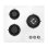 Placa de gas IsEasy MGBG-603 3 hornillos vidrio blanco