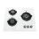 Placa de gas IsEasy MGBG-603 3 hornillos vidrio blanco