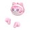 Auriculares ONIKUMA TX603 sem fios Bluetooth 5.4 gaming com estojo personalizável rosa