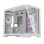 Caixa PC Darkflash FT418 Mini Tower Branca com 6 Ventiladores ARGB