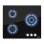 Piano cottura IsEasy MGBG-603S2R 3 fuochi 7.75 kW vetro temperato