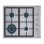 Piastra a gas IsEasy MGBS-604D 4 fuochi 7.8 kW acciaio inossidabile
