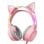 Cuffie ONIKUMA X15 PRO cablate USB e jack 3,5 mm gaming rosa con orecchie da gatto
