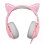 Casque ONIKUMA K9 avec câble USB RGB, micro ajustable, design gaming rose