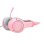 Casque ONIKUMA K9 avec câble USB RGB, micro ajustable, design gaming rose