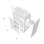 Caja PC Darkflash M305 Mini Tower Micro-ATX Sin Ventiladores Blanco
